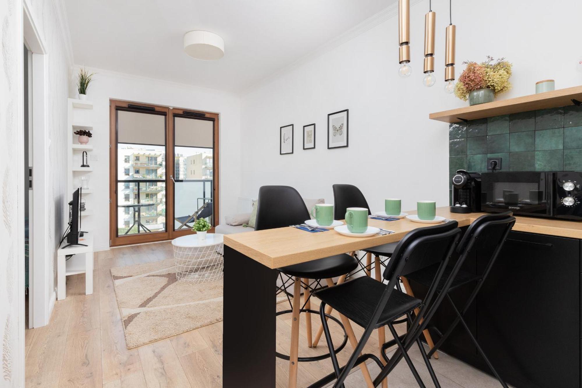Starowiejska Apartment With Balcony Next To Arena Gdansk Stadium By Noclegi Renters Exteriör bild